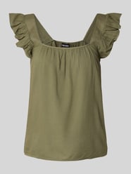 Relaxed fit top van een mix van viscose en linnen, model 'PIA' van Pieces - 7
