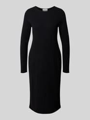 Slim fit jurk van puur kasjmier in tricotlook van Christian Berg Woman - 28