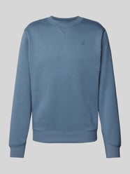 Sweatshirt mit Label-Stitching von G-Star Raw Blau - 8