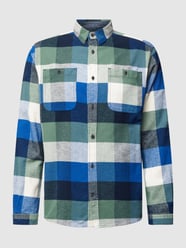 Freizeithemd mit Tartan-Karo von Tom Tailor Blau - 41