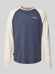 Longsleeve mit Label-Stitching von Superdry Blau - 29