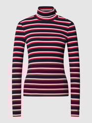 Longsleeve mit Rollkragen Modell 'BUTTON RIB' von Tommy Hilfiger Rosa - 10