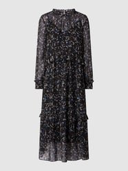 Kleid mit Allover-Muster von Jake*s Casual Schwarz - 23