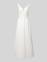Abendkleid mit Spitze und tiefem V-Ausschnitt von Mascara - 10