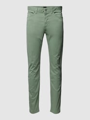 Slim Fit Hose in unifarbenem Design Modell 'Delaware' von BOSS Grün - 41