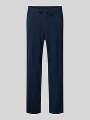 Spodnie w kroju slim fit z mieszanki bawełny i lnu model 'BRODY' od Selected Homme - 7