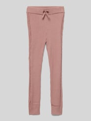 Legging van viscosemix met ribstructuur van Mayoral Roze - 35