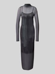 Maxi-jurk van mesh - Alessa & Anna Winter X P&C* van Alessa&Anna Winter X P&C* Grijs / zwart - 3