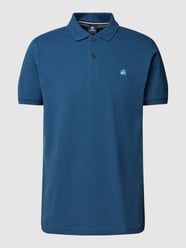 Koszulka polo z wyhaftowanym logo od Lerros Niebieski - 22
