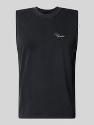 Tanktop mit Label-Stitching und Rundhalsausschnitt von PEGADOR - 22