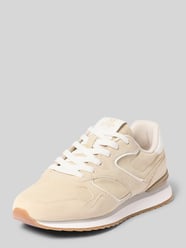 Sneakers van echt rundleer van Marc O'Polo Beige - 44