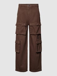 Cargohose mit Logo-Stitching Modell 'BANTAM' von Pegador Braun - 30