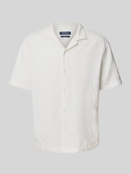Koszula casulowa o kroju tailored fit z mieszanki bawełny z dodatkiem lnu od MCNEAL - 17