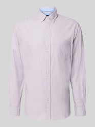 Regular Fit Freizeithemd mit Button-Down-Kragen von Christian Berg Men Bordeaux - 38