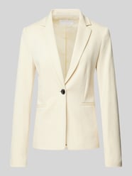 Blazer met strookzakken van Jake*s Collection Geel - 31