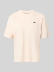 relaxed fit T-shirt van puur katoen van Lacoste Fuchsia - 15