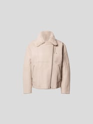 Lederjacke mit Besatz von Iro Weiß - 26