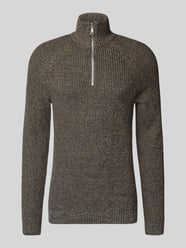 Slim fit gebreide pullover met ritssluiting, model 'Darik' van Blend - 30