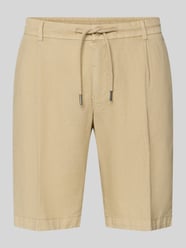 Regular Fit Bermudas mit Eingrifftaschen von bugatti Beige - 36