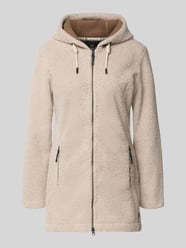 Lange jas van tricotfleece van G.I.G.A. DX Beige - 48