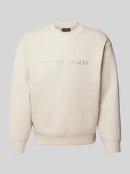 Sweatshirt mit Label-Stitching von Emporio Armani - 24