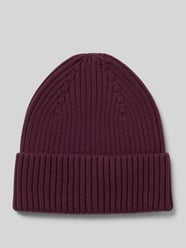 Mütze mit breitem Umschlag von PIECES Bordeaux - 6