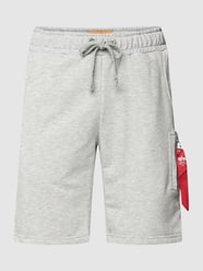 Shorts mit Label-Details von Alpha Industries Grau - 25