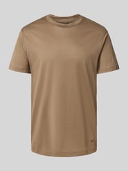 T-Shirt mit geripptem Rundhalsausschnitt von Emporio Armani Beige - 20