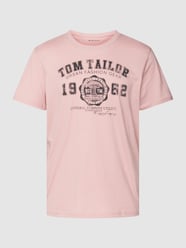 T-Shirt mit Label-Print von Tom Tailor Pink - 18