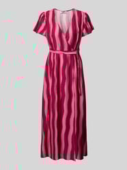 Wickelkleid mit Bindegürtel Modell 'Ava' von Colourful Rebel - 33