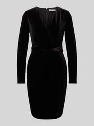 Cocktailkleid in Wickel-Optik von Christian Berg Cocktail Schwarz - 35