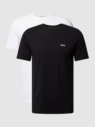 T-Shirt im 2er-Pack mit Logo-Print von BOSS Green Weiß - 37