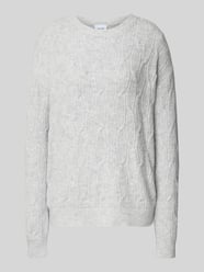 Sweter z dzianiny z fakturowanym wzorem model ‘LASSIA’ od VILA - 1