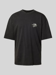 T-Shirt mit Label-Print Model 'GORET' von Pegador Schwarz - 4