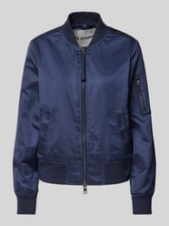 Bomberjacke mit Zweiwege-Reißverschluss von IQ Studio Blau - 5