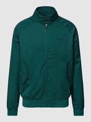 Kurtka z raglanowymi rękawami model ‘SIGNATURE HARRINGTON’ od Ben Sherman Zielony - 36