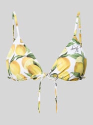 Góra bikini z nadrukiem allover model 'FANCY_TRIANGLE' od HUGO - 42