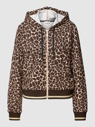 Bluza rozpinana ze zwierzęcym nadrukiem od LIU JO SPORT Brązowy - 18