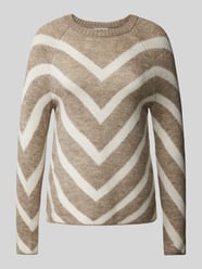 Gebreide pullover met ronde hals, model 'ELIZA' van Only Bruin - 9