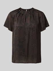 Regular Fit Kurzarmbluse mit Falten-Detail von s.Oliver BLACK LABEL - 34