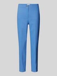 Slim Fit Stoffhose mit verkürztem Schnitt von Christian Berg Woman Blau - 40