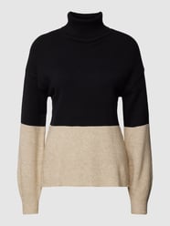 Sweter z dzianiny w stylu Colour Blocking model ‘VIRIL’ od Vila Czarny - 32