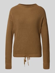 Gebreide pullover met strikdetail van Jake*s Casual Bruin - 28