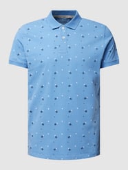 Poloshirt mit Allover-Muster Modell 'PINEAPPLE' von Blend Blau - 20