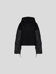 Hoodie mit Kontrasteinsatz von Anine Bing Schwarz - 5