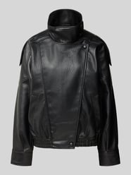 Lederjacke mit hohem Stehkragen von ONLY - 27