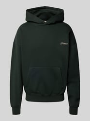 Relaxed Fit Hoodie aus Baumwoll-Mix mit Label-Stitching von PROHIBITED - 4