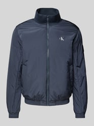 Blouson mit Label-Print Modell 'HARRINGTON' von Calvin Klein Jeans Blau - 4