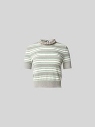 T-Shirt mit Strasssteinbesatz von Self-Portrait - 27