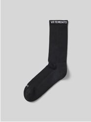 Socken mit Label-Print von VETEMENTS Schwarz - 2